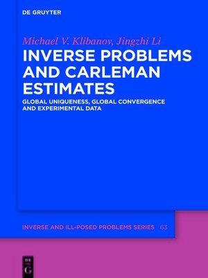 cover image of Inverse Problems and Carleman Estimates